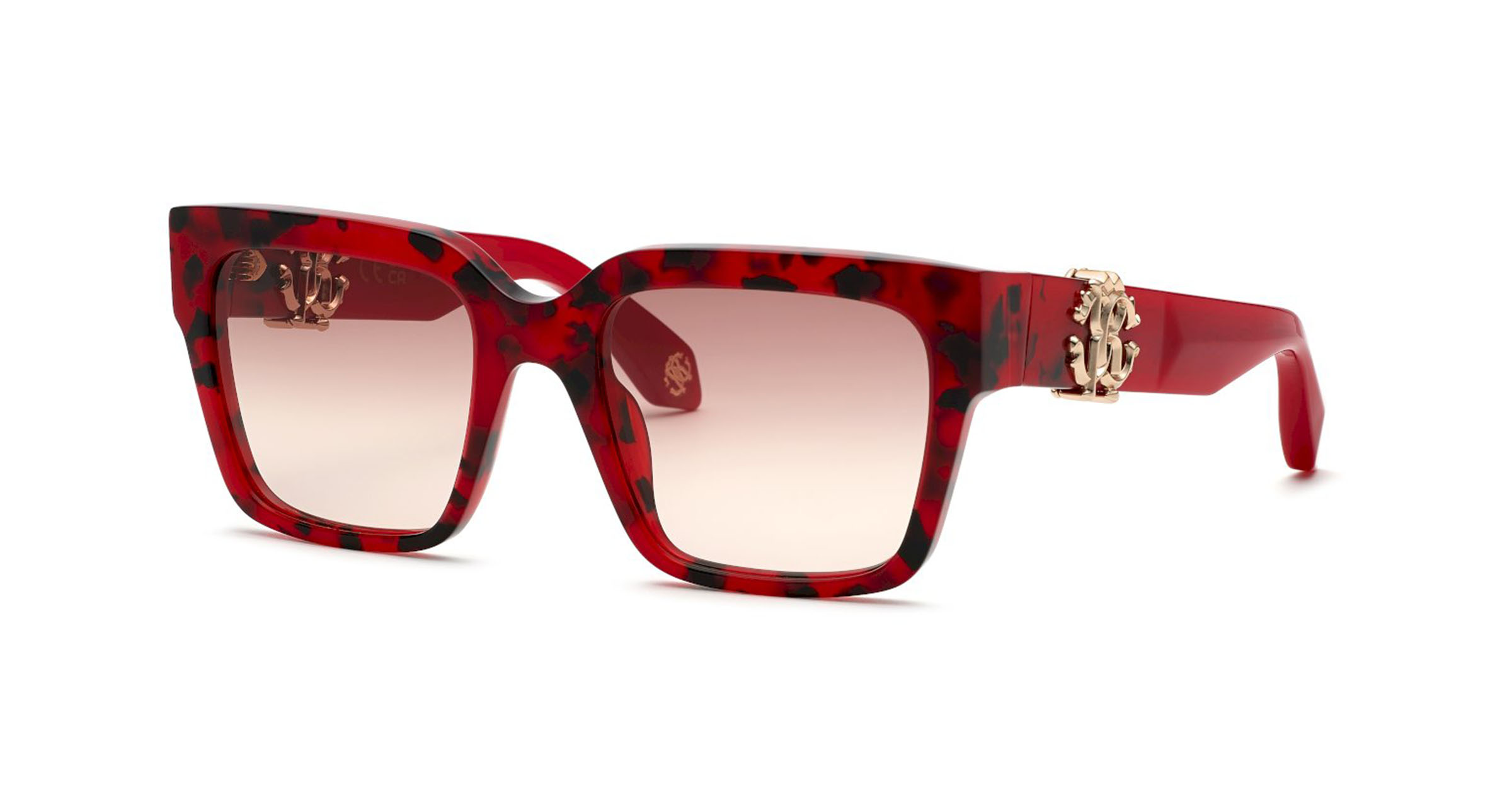 ROBERTO CAVALLI - SRC040M - QUADRI ROSSO LUCIDO