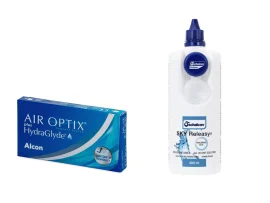 AirOptix Plus HydraGlyde (3 lenti) + Sky Releasy 400 ml