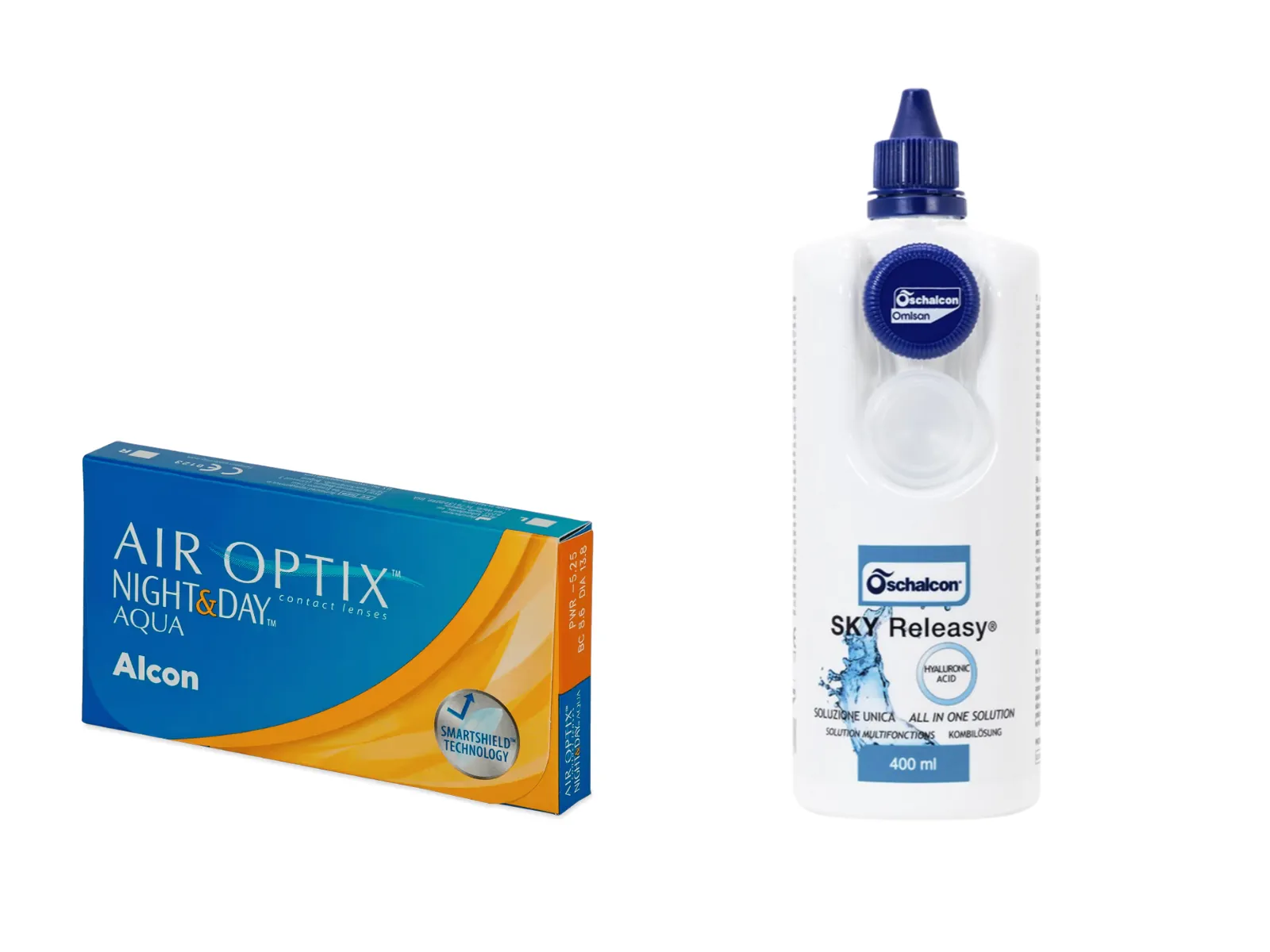 Air Optix Night&Day (3 lenti) + Sky Releasy 400 ml