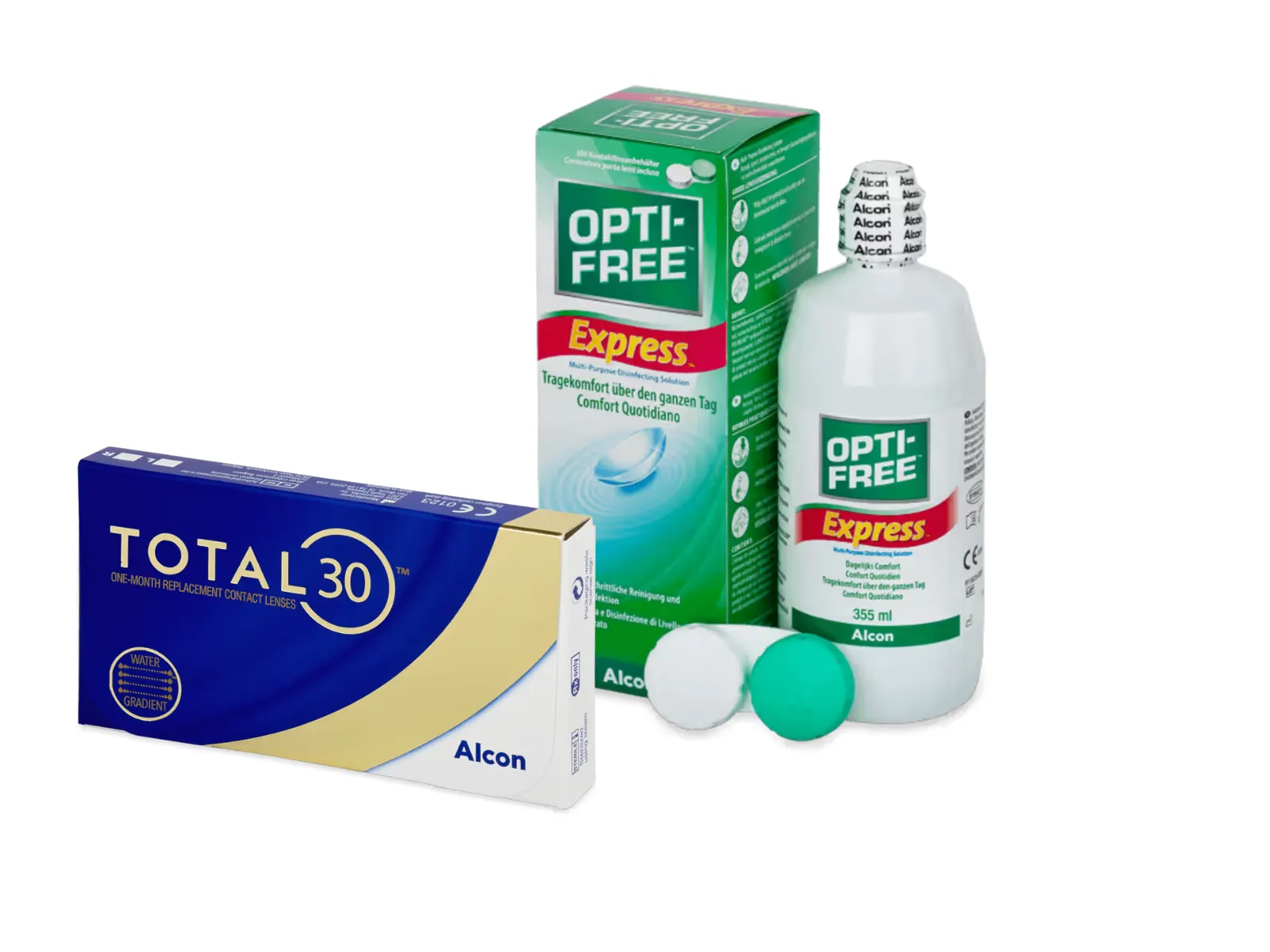 Total30 Sferiche (3 lenti) + OptiFree Express 355ml