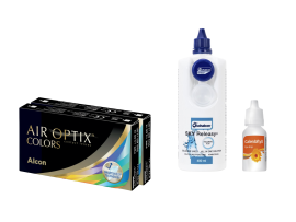 Air Optix Colors (2x2 lenti) + Sky Releasy 400 ml + Calendoftyll