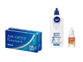 AirOptix Plus HydraGlyde (2x3 lenti) + Sky Releasy 400 ml + Calendoftyll