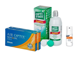 Air Optix Night&Day (2x3 lenti) + OptiFree Express 355ml + Nebuvis Occhi Irritati