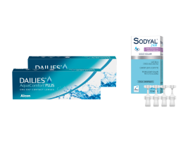Dailies Aqua Comfort Plus (2x30 lenti) + Sodyal 24H