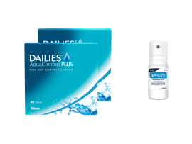 Dailies Aqua Comfort Plus (2x90 lenti) + Nebuvis