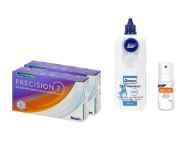 Precision7 for Astigmatism (2x12 lenti) + Sky Releasy 400 ml + Nebuvis Occhi Irritati