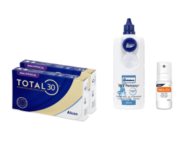 Total30 Multifocal (2x3 lenti) + Sky Releasy 400 ml + Nebuvis Occhi Irritati